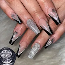 

Disco Reflective Nail Powder Dust Glitter Holographic Nail Art Decoration Sparkly Flash Disco Pigment