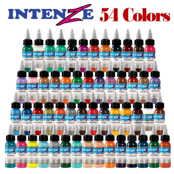

Tattoo Ink 54 Colors Set 1 oz 30ml/Bottle Tattoo inks Pigment Kit for 3D makeup beauty skin body art Permanent makeup ink