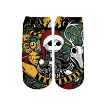 Рождественский Санта-Клаус, 3 Dfull, с принтом, для женщин, мужчин, мальчиков и девочек, с героями мультфильмов, Harajuku, повседневные новые модные носки, стиль-1