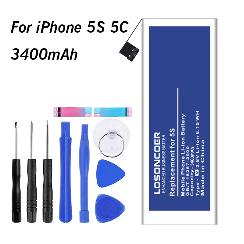 3400 мАч полимерные батареи Замена для Apple iphone 6 батарея 5 5S 5C 7 7 Plus iphone 6 инструменты подставка держатель наклейки