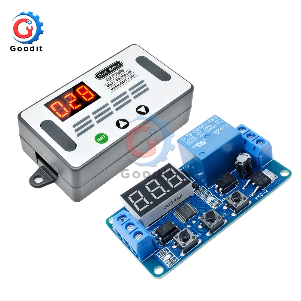 DC 6-30V 12V Time Relay DDC-231 LED Display Automation Cycle - Foto 9