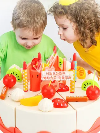 Детский игровой домик, игрушки сделай сам, фруктовый торт на день рождения, пение, подарок на день рождения, торт, игрушка