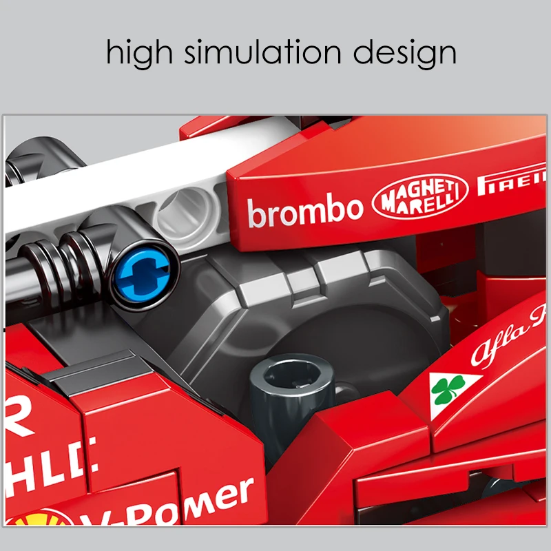 SEMBO 310 шт. Ferrared F1 гоночный автомобиль строительные блоки техника гонщик СуперКары