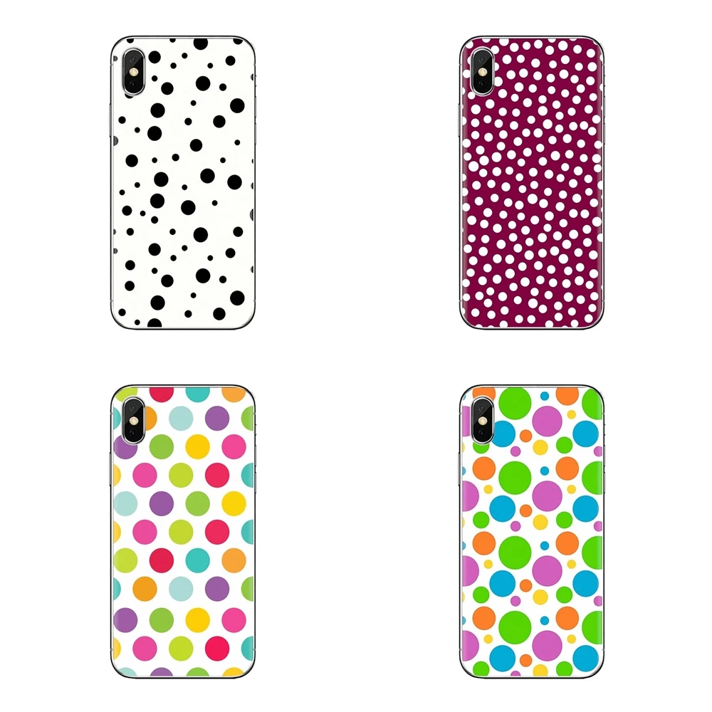 Transparent Soft Shell Covers Polka Dots pink girl For LG G3 G4 Mini G5 G6 G7 Q6 Q7 Q8 Q9 V10 V20 V30 X Power 2 3 K10 K4 K8 2017 |