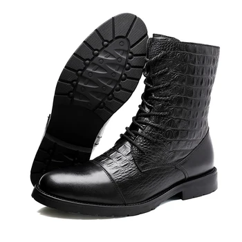 

Fashion Outdoor Army Boots Men's Military Desert Tactical Boot Shoes Winter Breathable Combat Ankle Leather Boots