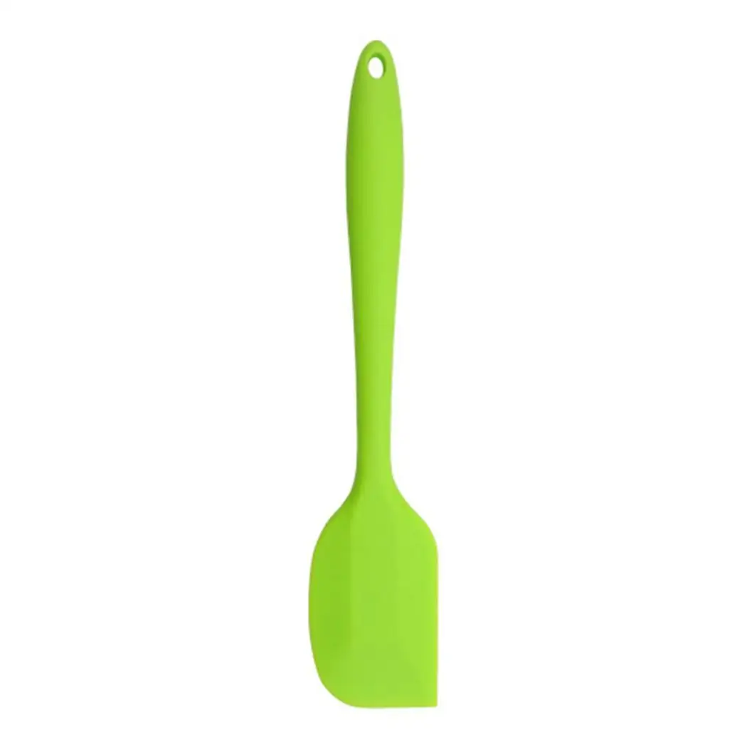 Durable Practical Silicone Kitchen Cake Scraper Cake Making Tool - Цвет: green11 x 2.2inch