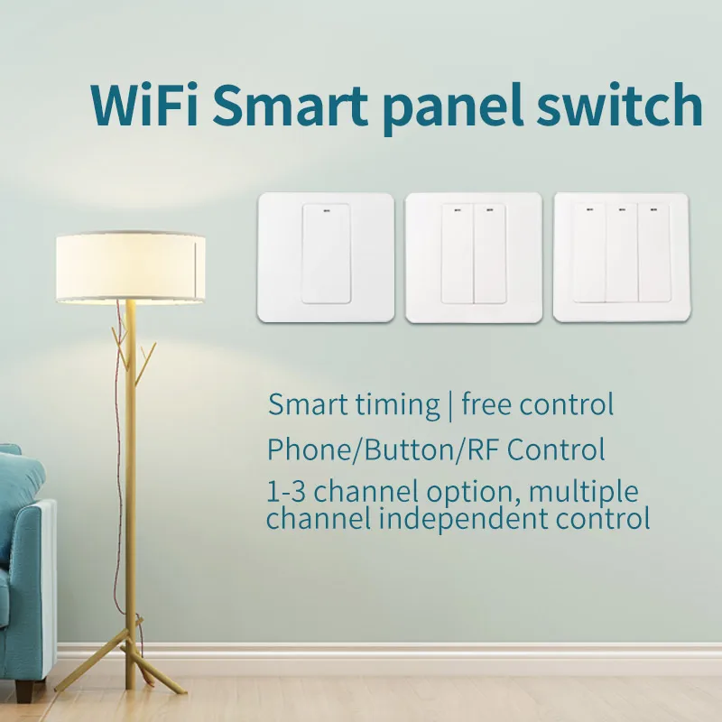  Lonsonho Smart Wifi Switch eWeLink App 1 2 3 Gang EU UK 220V Wireless Remote Control Works With Ale - 4000113927703
