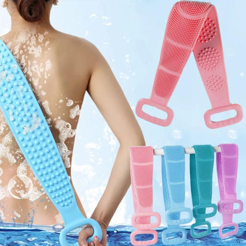 

Bath Back Scrub Silicone Deep Cleaning Bath Shower Magic Brushes Bath Towels Body Brush Exfoliating Back Scrubbing Skin