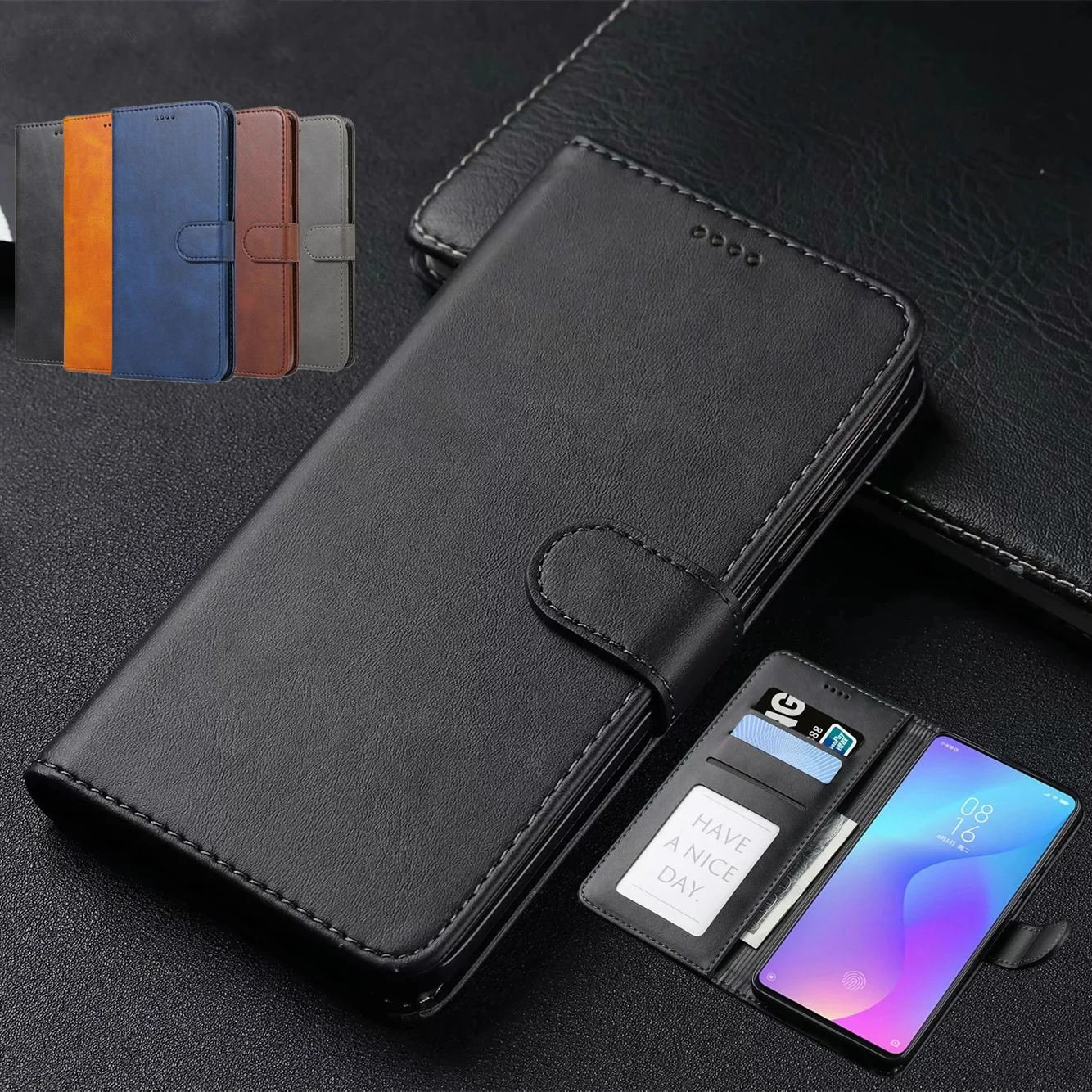 Кожаный чехол для Xiaomi Mi 9 T Pro Redmi K20 роскошный Магнитный откидной бумажник стоячий