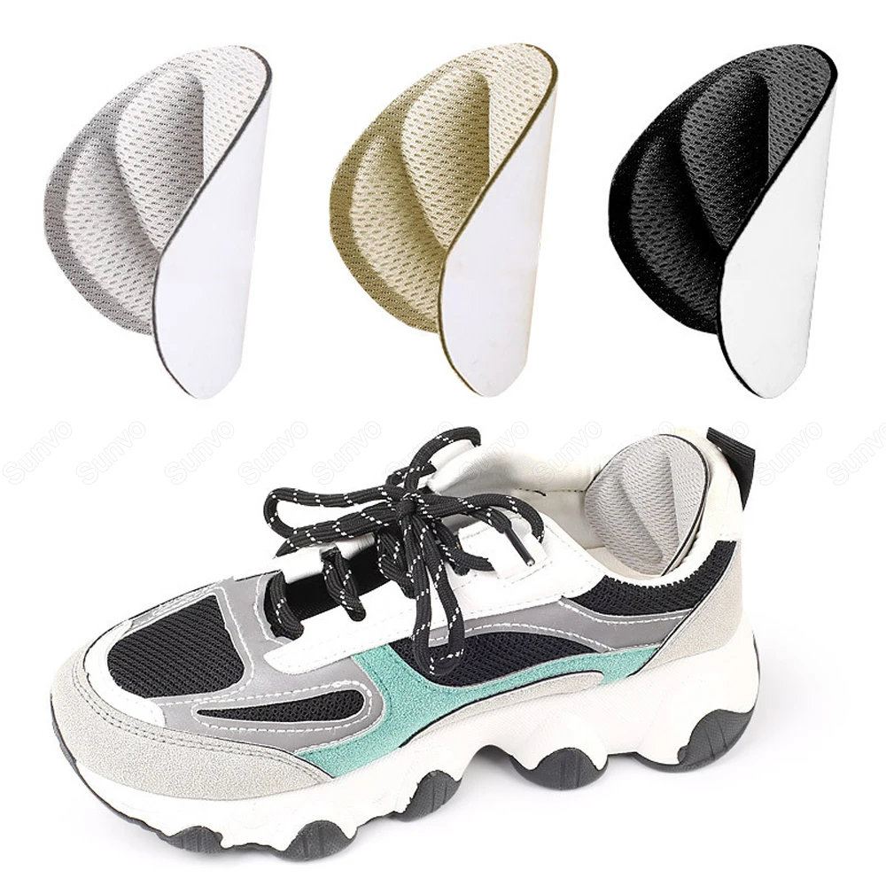 Heel Protector Pad Sunvo Sports Heel Insert Sticker for Shoes Size Reducer Filler High Heels Liner Self-adhesive Cushion