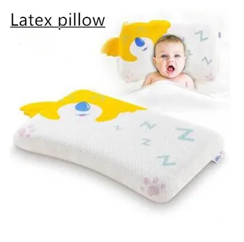 

Soft Latex Pillow for Baby Infant Kids Ergonomic Design Baby Head Cushion Neck Guard Cartoon Kids Pillow