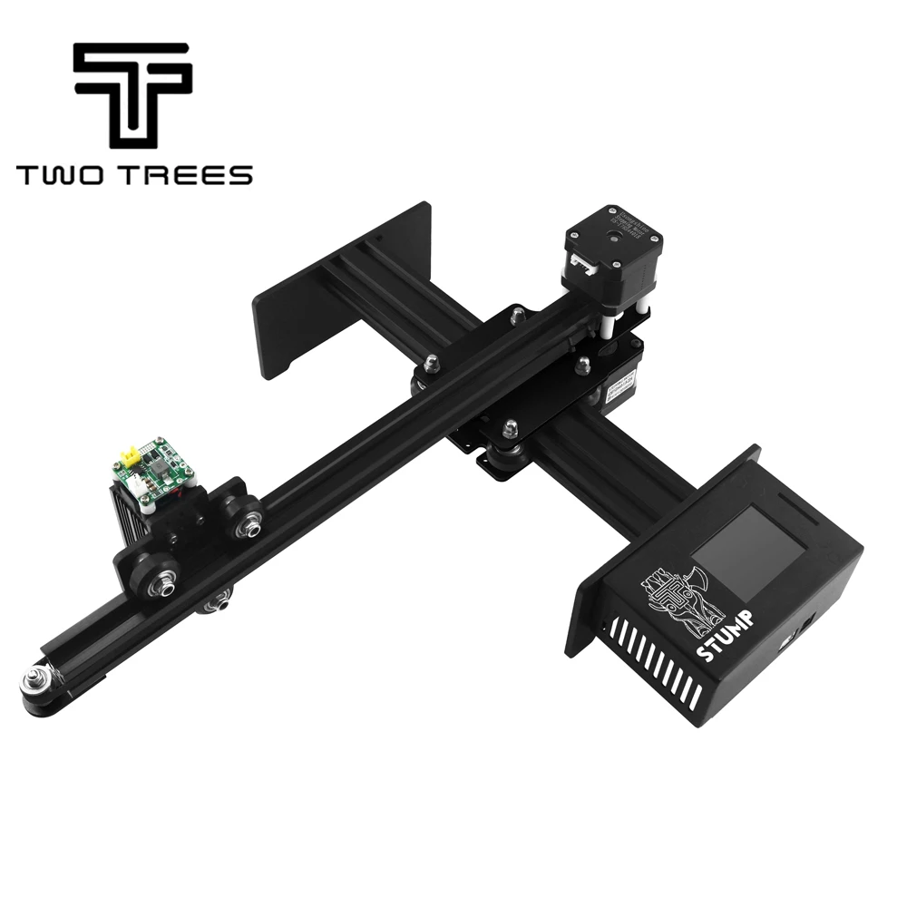 Односторонний лазерный гравировальный станок Twotrees мини ЧПУ лазерная 3D печать