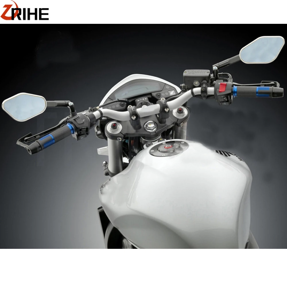 

FOR ELISSE Honda Shadow Yamaha R6 KAWASAKI Z750 Z800 Suzuki KTM BMW Ducati HYOSUNG Motorcycle Side mirror Aluminium CNC Rearview
