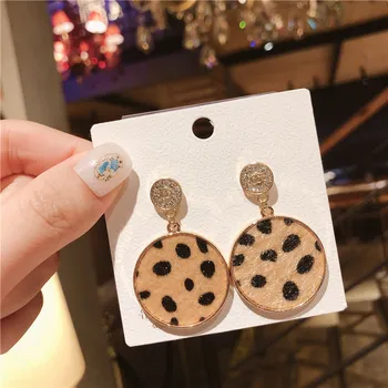 

SHELA Sexy Leopard Print Earrings For Women Winter Fashion Jewelry Wholesale Zirconia S925 Sterling SilverPin ReaHigh Quality