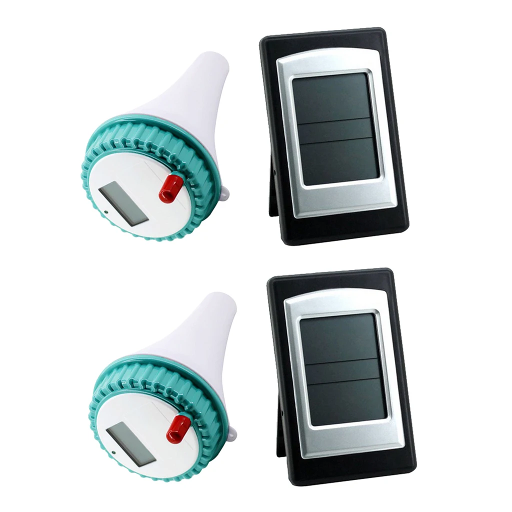 

2pcs Wireless 3-Channel Floating Pool and Spa Thermometer with Remote Sensors