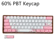 Sakura Keycap 60% PBT OEM Keycap набор Mechanische Toetsenbord keycap для GH60 RK61/ALT61/Annie/poker keycap GK61