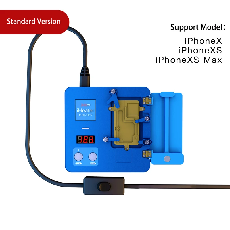 Standard Version AIXUN 110/220V телефонное доска с двумя слоями предварительного нагрева пресс-форм паяльная станция для iPhone 11 Pro X XS MAX материнская плата паяльной станции для ремонта - Цвет: Standard Version