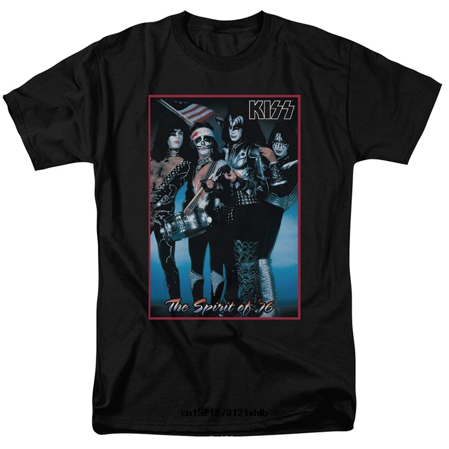 Men t shirt The Spirit of ❶-KISS Band Tee Shirt Size M L XL XXL XXXL t-shirt women men tshirt |