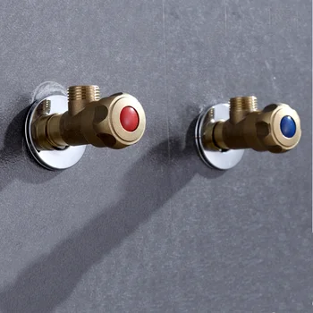 

Thicken copper hot and cold water valve 3 way flow control Plumbing switch G1/2 thread bathroom Kitchen Faucet hardware Parts