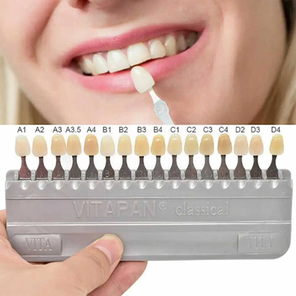 16 Colors Teeth Colorimetric Plate Teeth Whitening Dental Tooth Device Beauty Tooth Whitening
