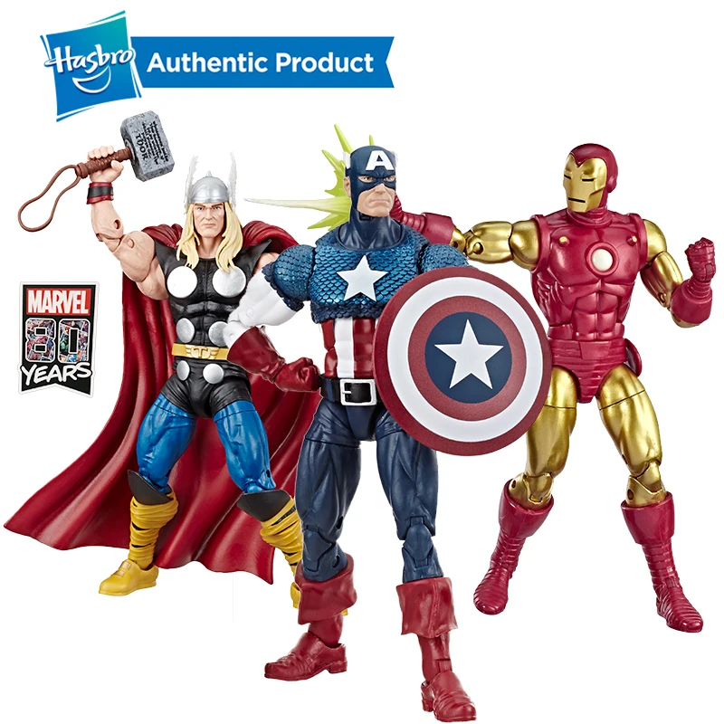 Hasbro Marvel Comics 80th anniversary Legends Series масштабная винтажная Коллекционная Фигурка Капитана Америки в стиле комиксов