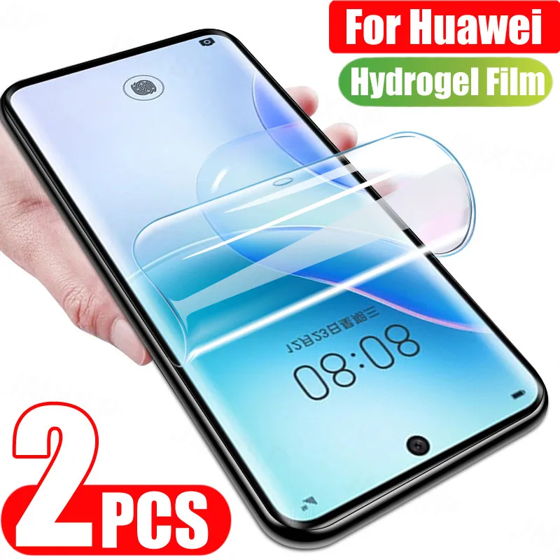 2pcs Hydrogel Film For Huawei Nova 8 7 6 Se Screen Protector For Huawei