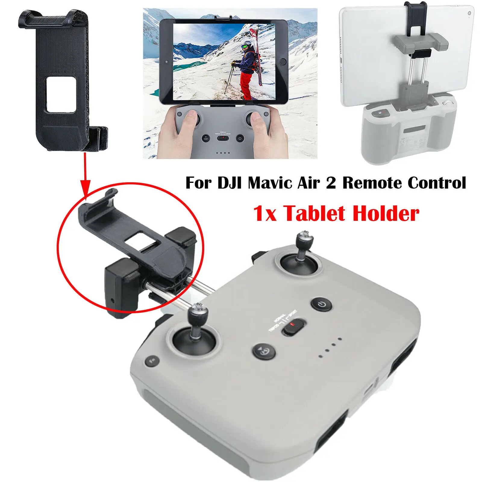 

Verstelbare Afstandsbediening Platte Stand Quick Release Tablet Houder Voor Dji Mavic Air 2 Drone Afstandsbediening Accessoires