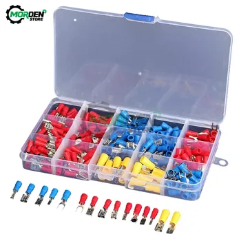 

280Pcs/lot Male Female Rubber insulated terminals Cable Lugs Wire Connector Electrical Crimp Terminal Assortment Set Kit