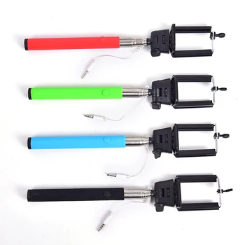 

Wired Selfie Stick Handheld Monopod Built-in Shutter Extendable