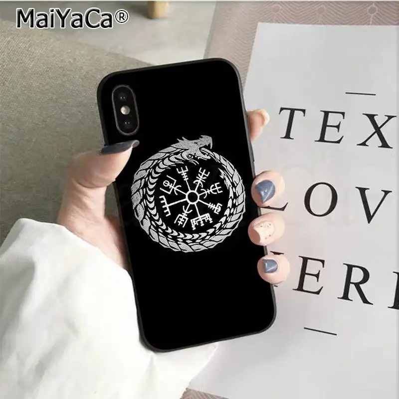 MaiYaCa Viking Vegvisir Odin скандинавский клиент высокое качество чехол для телефона для iPhone 11 pro XS MAX 8 7 6 6S Plus X 5 5S SE XR чехол - Цвет: A8