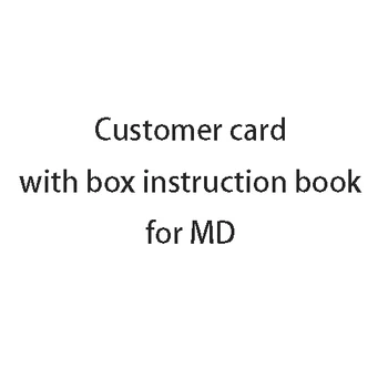 

Customer card with Box and Manual for MD MegaDrive Genesis Video Game Console 16 bit MD card