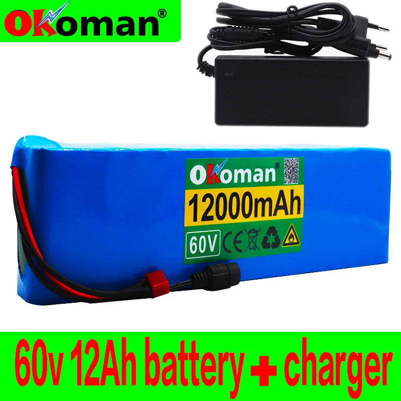 60V 16S2P 12Ah 18650 литий-ионный аккумулятор 67 2 V 12000mAh Ebike Электрический велосипед Скутер