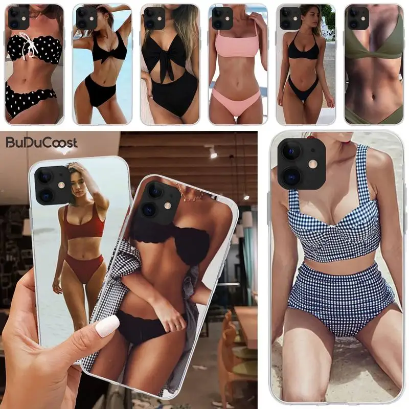 

Manton Fashion sexy bikini girl Phone Case Cover For iphone 5C 5 6 6s plus 7 8 SE 7 8 plus X XR XS MAX 11 Pro Max