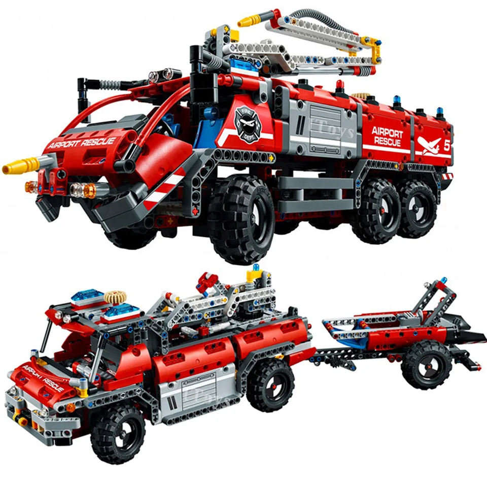 

Rescue Fire Vehicle Compatible with Legoinglys Technic 42068 City Car Model Building Blocks 1180 Piece Bricks Birthday Gift Toys