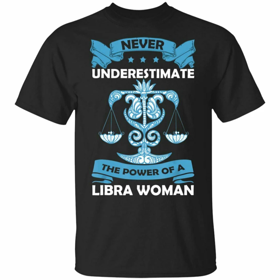 Libra Zodiac Horoscope Funny Sayings Black Navy T-Shirt S-6XL Tops New Unisex tee shirt | Мужская одежда