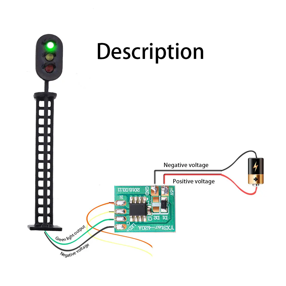 1Pcs Miniature Electric Circuit Board For Connect Train Traffic Signal Light Control Materials Diorama Accessory 5