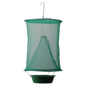 

2 Sets Folding Hanging Green Fly Mosquito Trap green Net + Pot without Bait Pest extermination Nest Garden Traps