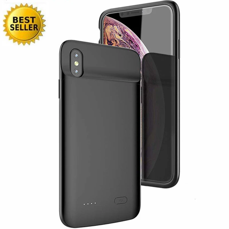 Для iPhone 6 6s 7 8 6 Plus 6s Plus 7 8 Plus X XS XR XS Max чехол для зарядного устройства Ультратонкий Мягкий силиконовый портативный внешний аккумулятор