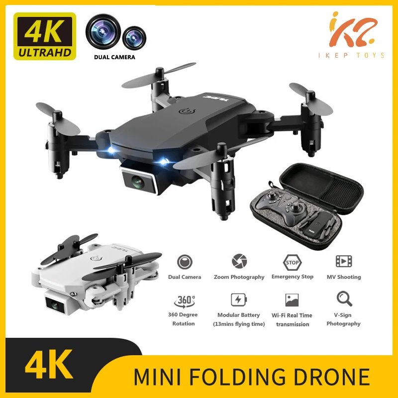 Мини складной Дрон с дистанционным управлением UAV 4K двойная камера HD