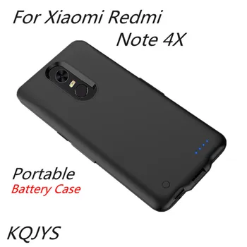 

KQJYS 6500mAh Backup Charging Cover for Xiaomi Redmi 4X Battery Case Portable Power Bank Battery Charger Case for Redmi Note 4X