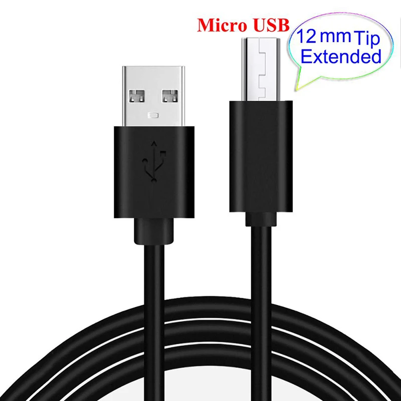 12 мм удлиненная головка Micro USB кабель Расширенный разъем 1 м кабель для HOMTOM ZOJI Z8 Z7 Nomu S10 Pro S20 S30 мини Guophone V19