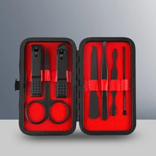 7 шт./компл. новые Маникюрные щипчики для ногтей педикюрный набор Портативный путешествия гигиенический Набор для ногтей из нержавеющей стали режущие инструменты набор