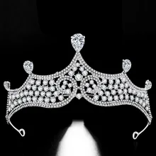 Европа и Америка, Высококачественная ручная работа, ручная работа, искусственный бриллиант, Корона невесты,, сплав, свадебные аксессуары, великолепная Корона, головные уборы
