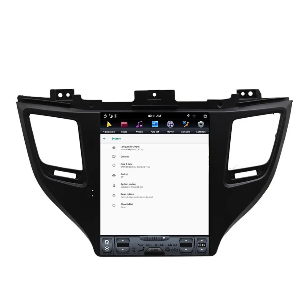Android 9,0 Tesla вертикальный экран Автомобильный плеер gps навигация для hyundai Tuscon- аудио dvd-плеер 1920*1080