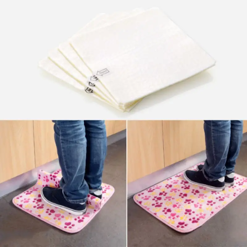 4Pcs/lot Household Carpet Double-sided Self Adhesive Sticker for Fixing Floor Pad, Carpet Strongly Anti-slip Tape