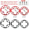 BCD104 Crank Protector Chainring Mountain Bike Round Oval Protection Cover bicycle alloy Crankset Guard Chainwheel Accessories ► Photo 2/6