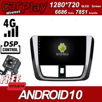 

Zinc Alloy Case Car Android 10 Player for Toyota Vios YARIS Stereo Multimedia Wireless Carplay Bluetooth GPS Radio Head Unit