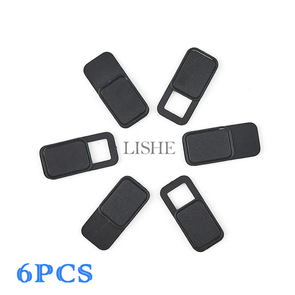 B 6PCS 6CS/лот чехол для веб-камеры ультра тонкий пластиковый чехол затвор Магнитный слайдер Пластиковая крышка для камеры для Android iOS ПК ноутбуков смартфонов - Цвет: B 6PCS