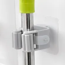 Не Пробивной клей настенный держатель швабры для хранения метлы вешалка клип бесшовные Швабра крюк ванная комната