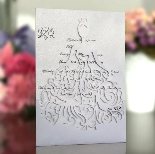  10pcs wedding Invitation Cards 3D Handmade Queen Invitations Cards Greeting Gift Cards Postcards - 4.00013E+12
